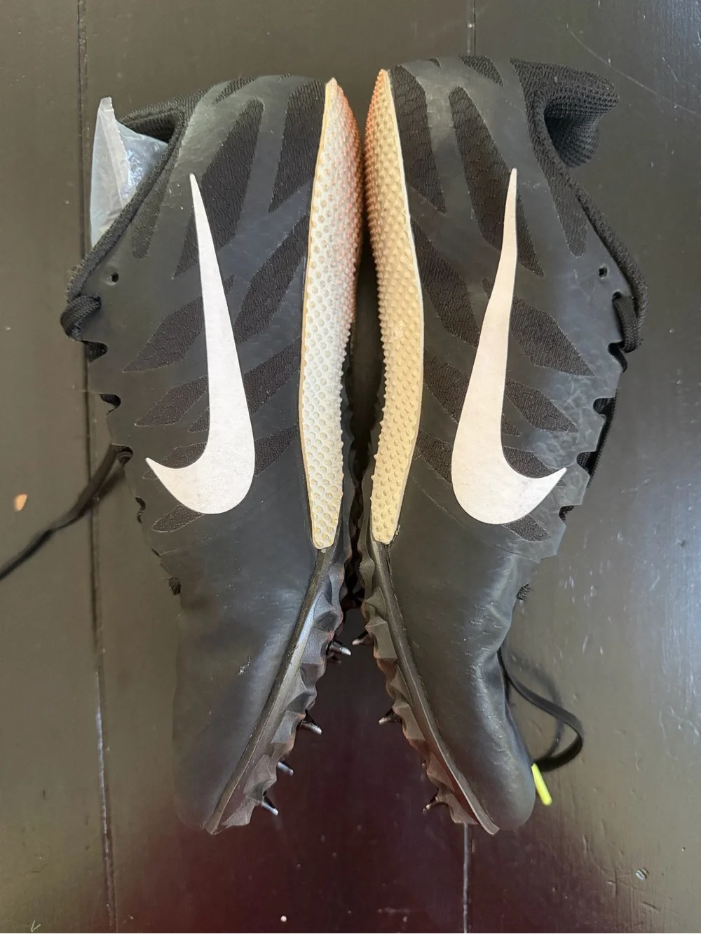 Nike Zoom Rival Black and White Racing Cleats
